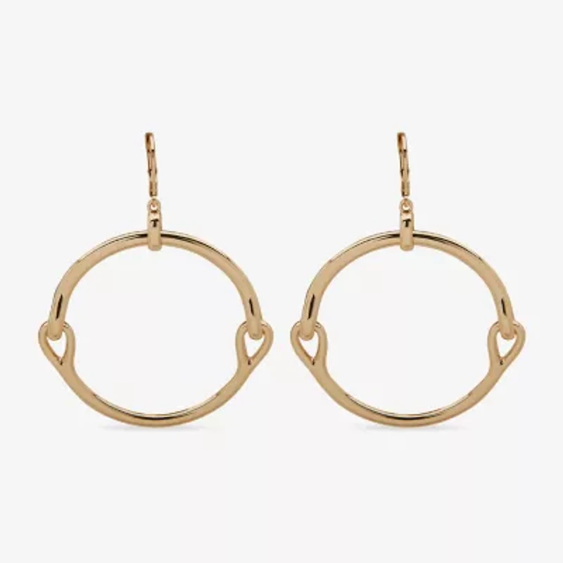 Worthington Gold Tone Womens Drop Earrings