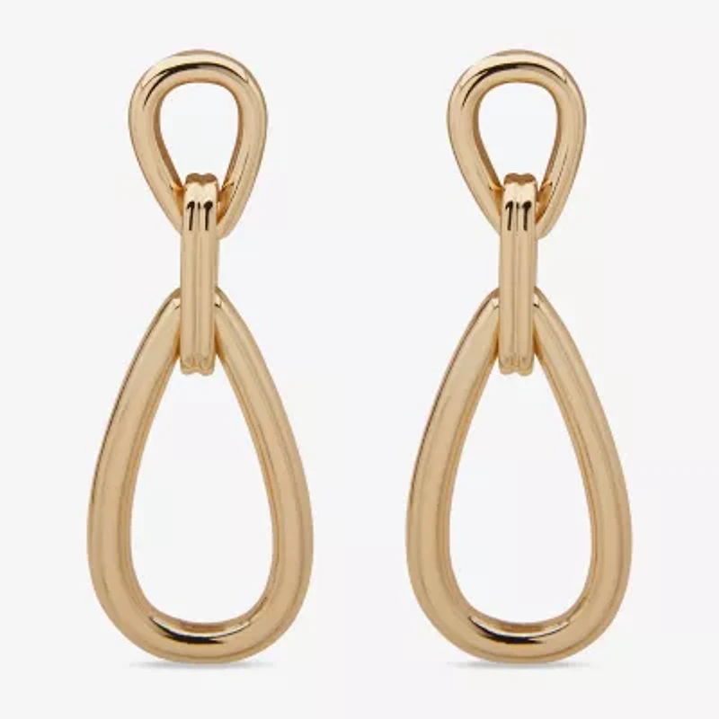 Worthington Gold Tone Womens Drop Earrings
