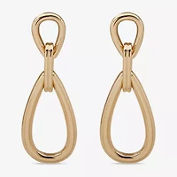 Worthington Gold Tone Womens Drop Earrings