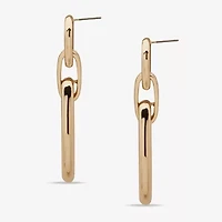 Worthington Gold Tone Womens Drop Earrings