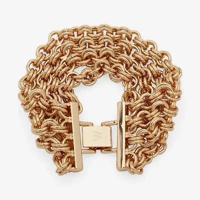 Worthington Gold Tone Womens Cuff Bracelet