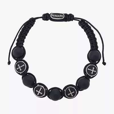 J.P. Army Mens Stainless Steel Cross Bolo Bracelet