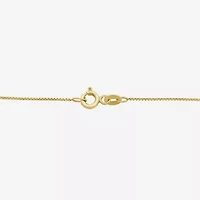 Womens Oval-cut Gemstone & / CT. T.W. Lab-Grown Diamond 10K Gold Pendant Necklace
