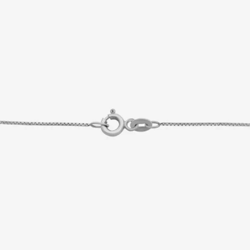 Womens Emeral-cut Gemstone & 1/2 CT. T.W. Lab-Grown Diamond 10K Gold Pendant Necklace