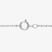 Womens 1/4 CT. T.W. Lab Created Blue Sapphire Sterling Silver Round 18 Inch Pendant Necklace