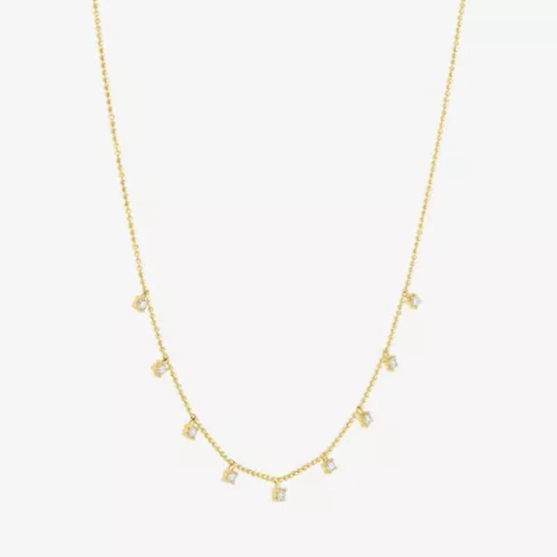 Diamond Addiction (G-H / Si2-I1) Womens 1/3 CT. T.W. Lab Grown White Diamond 10K Gold 18 Inch Pendant Necklace