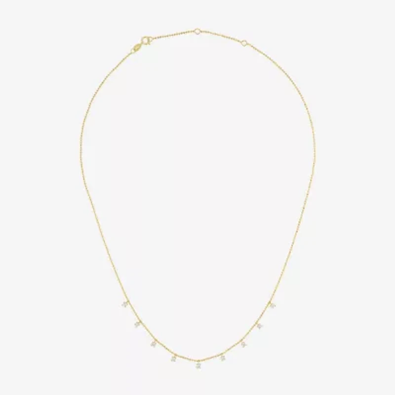 Diamond Addiction (G-H / Si2-I1) Womens 1/3 CT. T.W. Lab Grown White Diamond 10K Gold 18 Inch Pendant Necklace