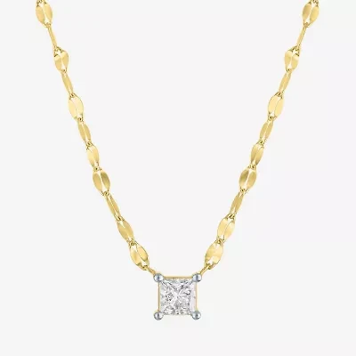 Diamond Addiction (G-H / Si2-I1) Womens 1/3 CT. T.W. Lab Grown White Diamond 10K Gold 18 Inch Pendant Necklace