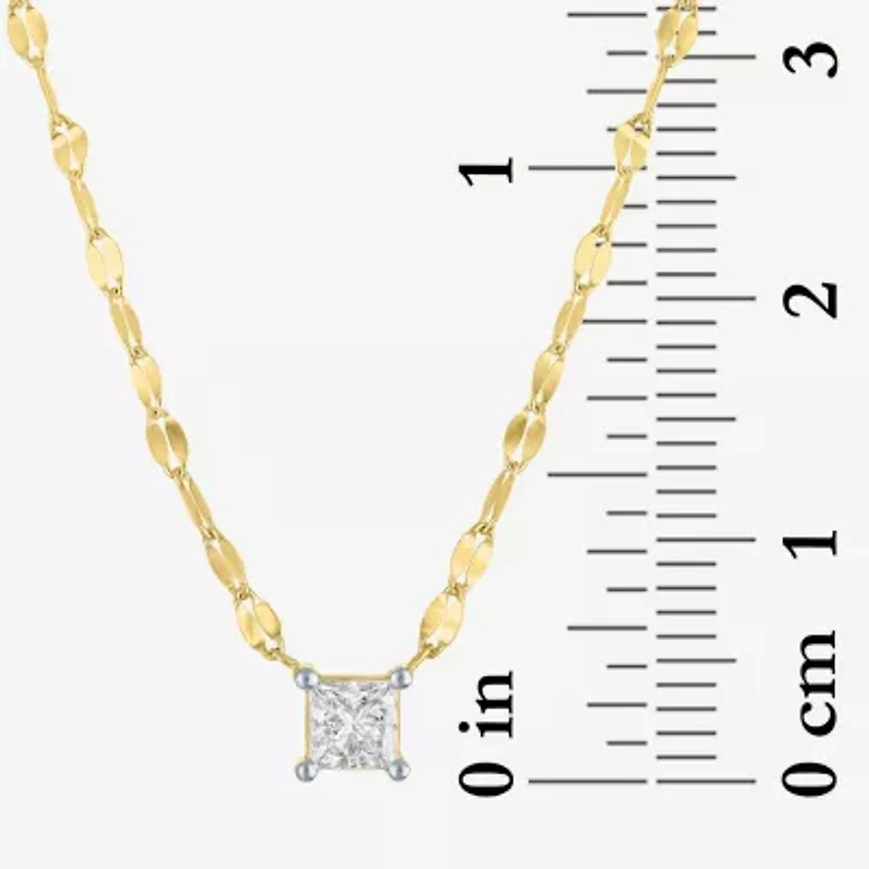 Diamond Addiction (G-H / Si2-I1) Womens 1/3 CT. T.W. Lab Grown White Diamond 10K Gold 18 Inch Pendant Necklace