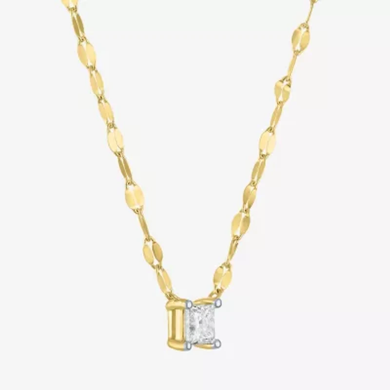 Diamond Addiction (G-H / Si2-I1) Womens 1/3 CT. T.W. Lab Grown White Diamond 10K Gold 18 Inch Pendant Necklace