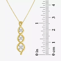 (Gh / Si2 I1) Womens 1/6 CT. T.W. Lab Grown White Diamond 10K Gold 16 Inch Pendant Necklace