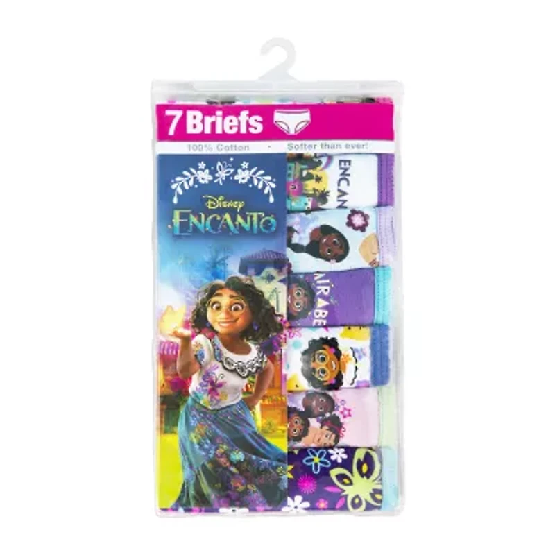 Encanto Little & Big Kid Girls 7 Pack Brief Panty Gup5850