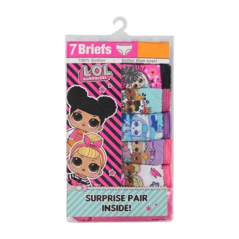 Little Girls LOL 7 Pack Brief Panty Gup5712
