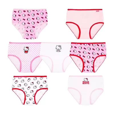 Little Girls Hello Kitty 7 Pack Brief Panty Gup4545
