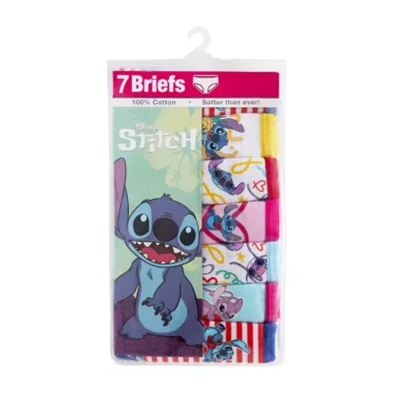 Little & Big Kid Girls Lilo Stitch 7 Pack Brief Panty Gup2081