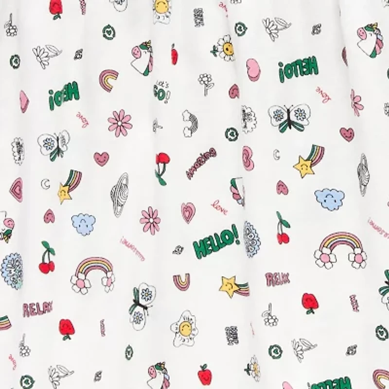 Okie Dokie Toddler & Little Girls Short Sleeve A-Line Dress