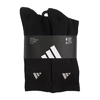 adidas Mens 6 Pair Crew Socks
