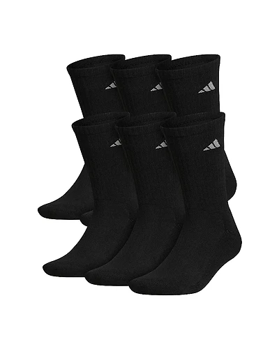 adidas Mens 6 Pair Crew Socks
