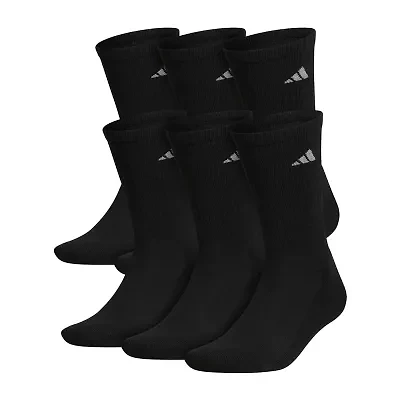 adidas Mens 6 Pair Crew Socks
