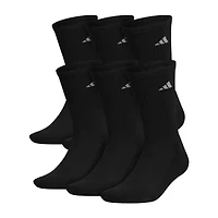 adidas Mens 6 Pair Crew Socks