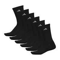 adidas Mens 6 Pair Crew Socks