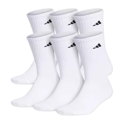 adidas Mens 6 Pair Crew Socks
