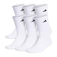 adidas Mens 6 Pair Crew Socks
