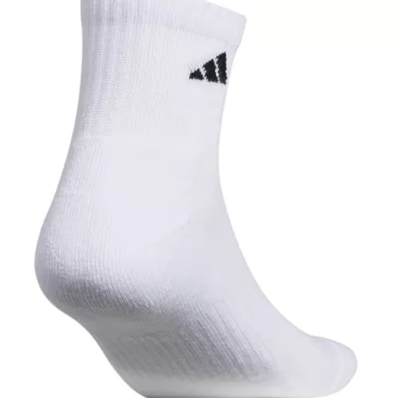 adidas Mens 6 Pair Quarter Ankle Socks