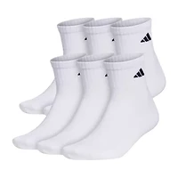 adidas Mens 6 Pair Quarter Ankle Socks