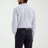 Dockers Stain Defender Mens Long Sleeve Regular Fit Button-Down Shirt