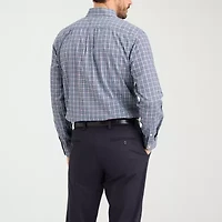 Dockers Stain Defender Mens Long Sleeve Regular Fit Button-Down Shirt