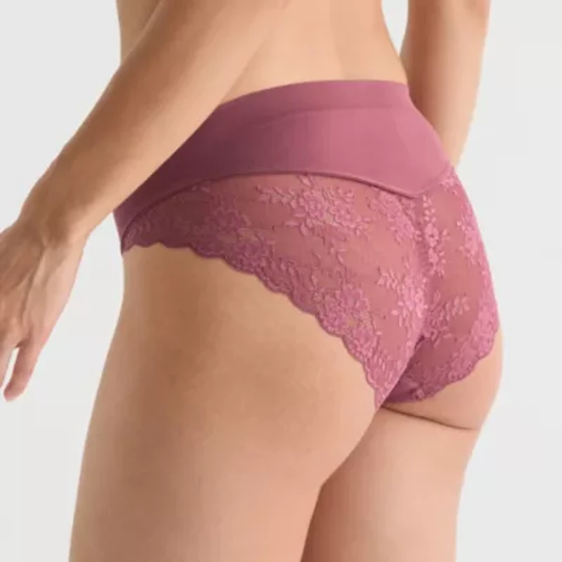 Ambrielle Seamless Lace High Cut Panty