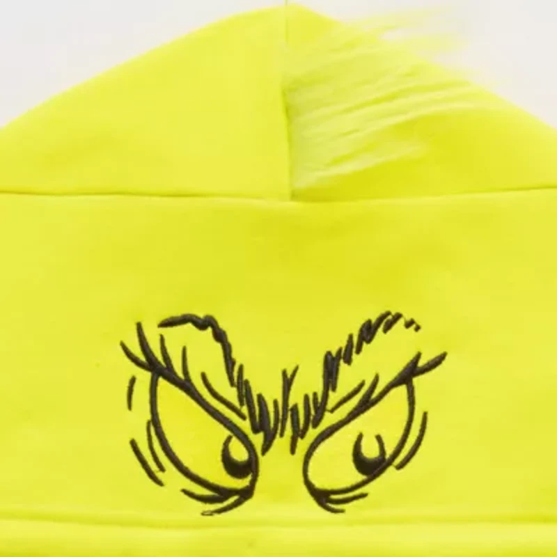 Cosplay Womens Long Sleeve Grinch Fleece Zipper Juniors Hoodie