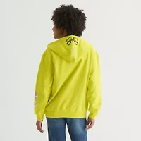 Cosplay Womens Long Sleeve Grinch Fleece Zipper Juniors Hoodie