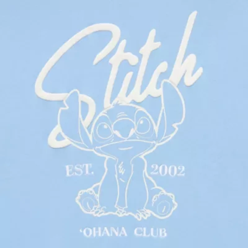 Stitch Crew Sweatshirt Womens Neck Long Sleeve Embroidered Lilo & Juniors