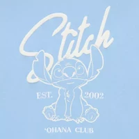 Stitch Crew Sweatshirt Womens Neck Long Sleeve Embroidered Lilo & Juniors