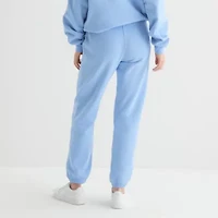 Womens Cuffed Mid Rise Lilo & Stitch Juniors Fleece Jogger Pant