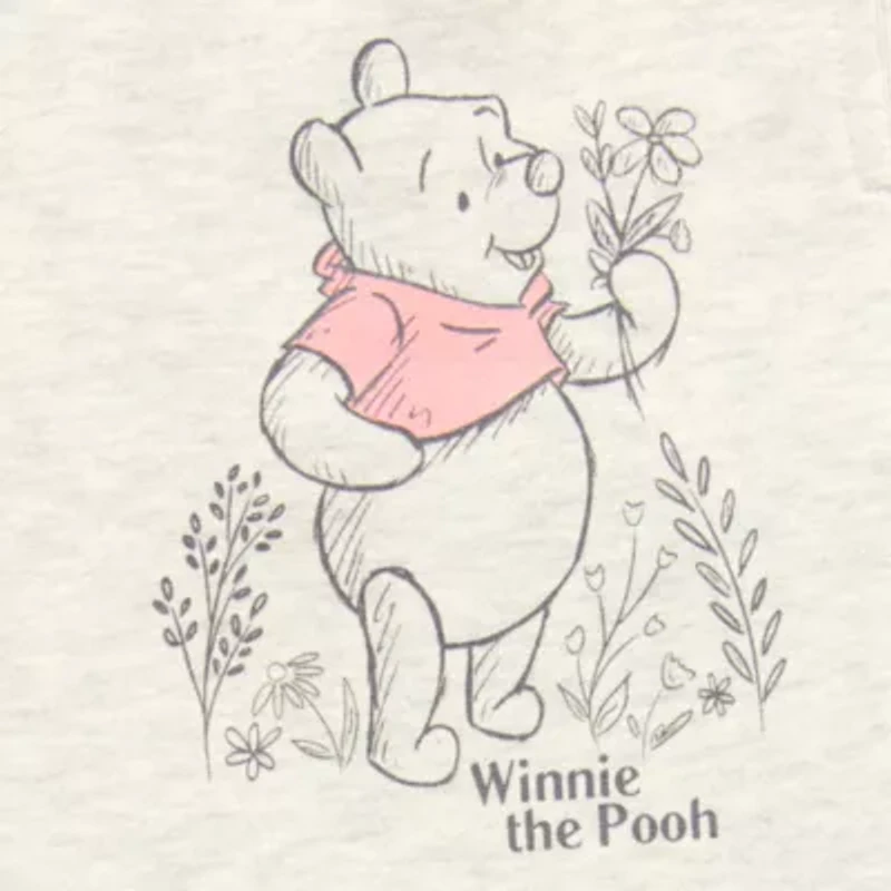 Varsity Womens Cuffed Mid Rise Winnie The Pooh Juniors Fleece Jogger Pant