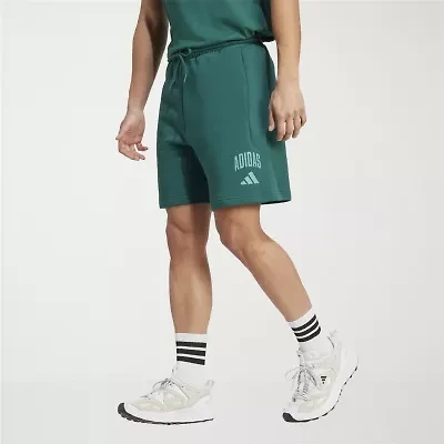 adidas Mens 7" Mid Rise Workout Shorts