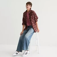 Arizona Juniors Womens Long Sleeve Dress Shirt