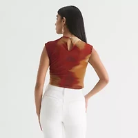 Bold Elements Womens Crew Neck Sleeveless Crop Top