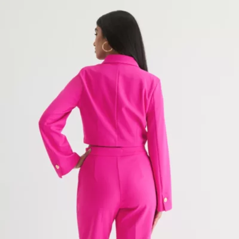 Bold Elements Womens Regular Fit Double Breasted Suit Jacket