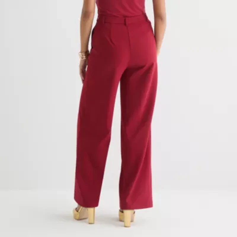 Bold Elements Womens Wide Leg Mid Rise Trouser