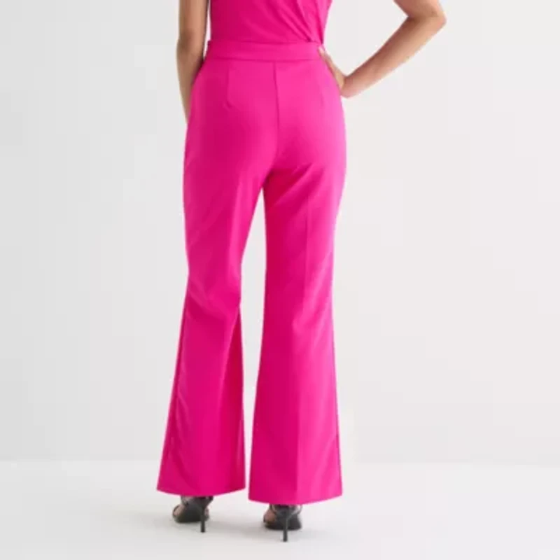 Bold Elements Womens Flare Mid Rise Trouser