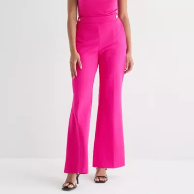 Bold Elements Womens Flare Mid Rise Trouser