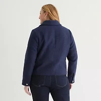 Liz Claiborne Womens Lightweight Plus Work Jacket