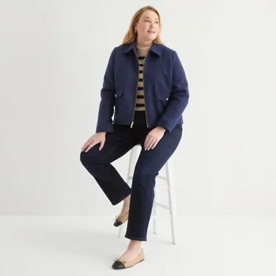 Liz Claiborne Womens Lightweight Plus Work Jacket