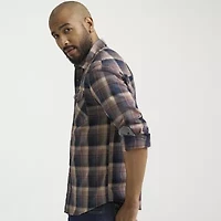 Wrangler Broken Twill Mens Long Sleeve Regular Fit Button-Down Shirt