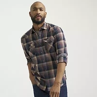 Wrangler Broken Twill Mens Long Sleeve Regular Fit Button-Down Shirt