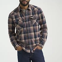 Wrangler Broken Twill Mens Long Sleeve Regular Fit Button-Down Shirt